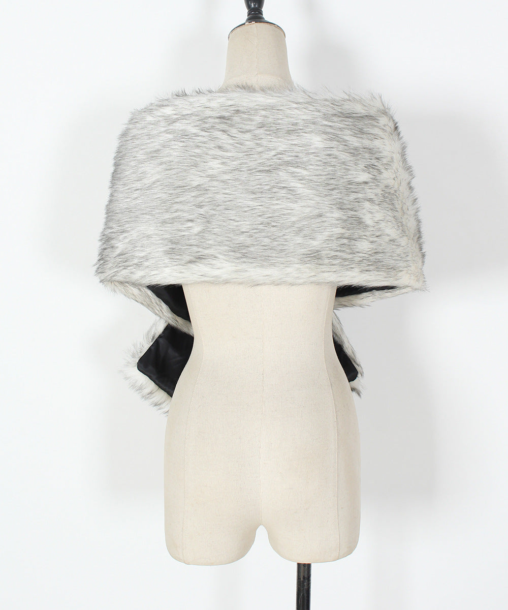 Winter Whisper Luxurious Faux Fur Stole