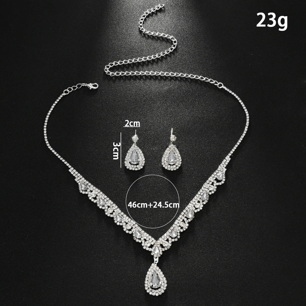 Teardrop Crystal Bridal Jewelry Set