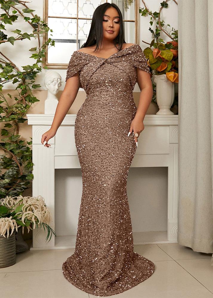 Sequined Plus Size Dresses-Show Your Beauty