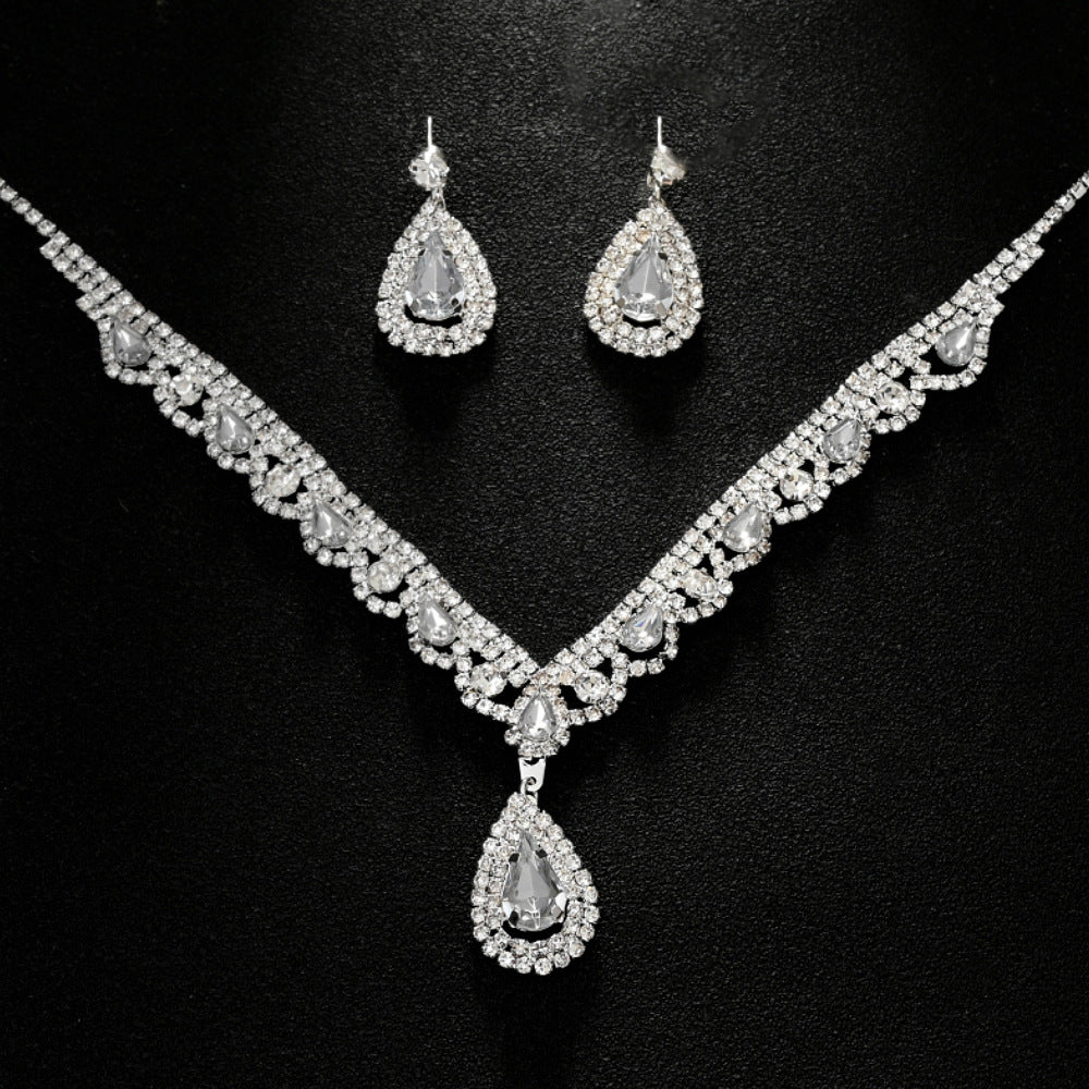 Teardrop Crystal Bridal Jewelry Set