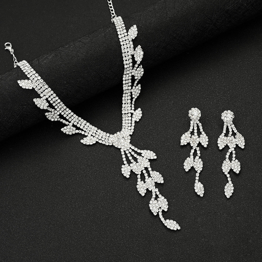 Elegant Vine Crystal Jewelry Set