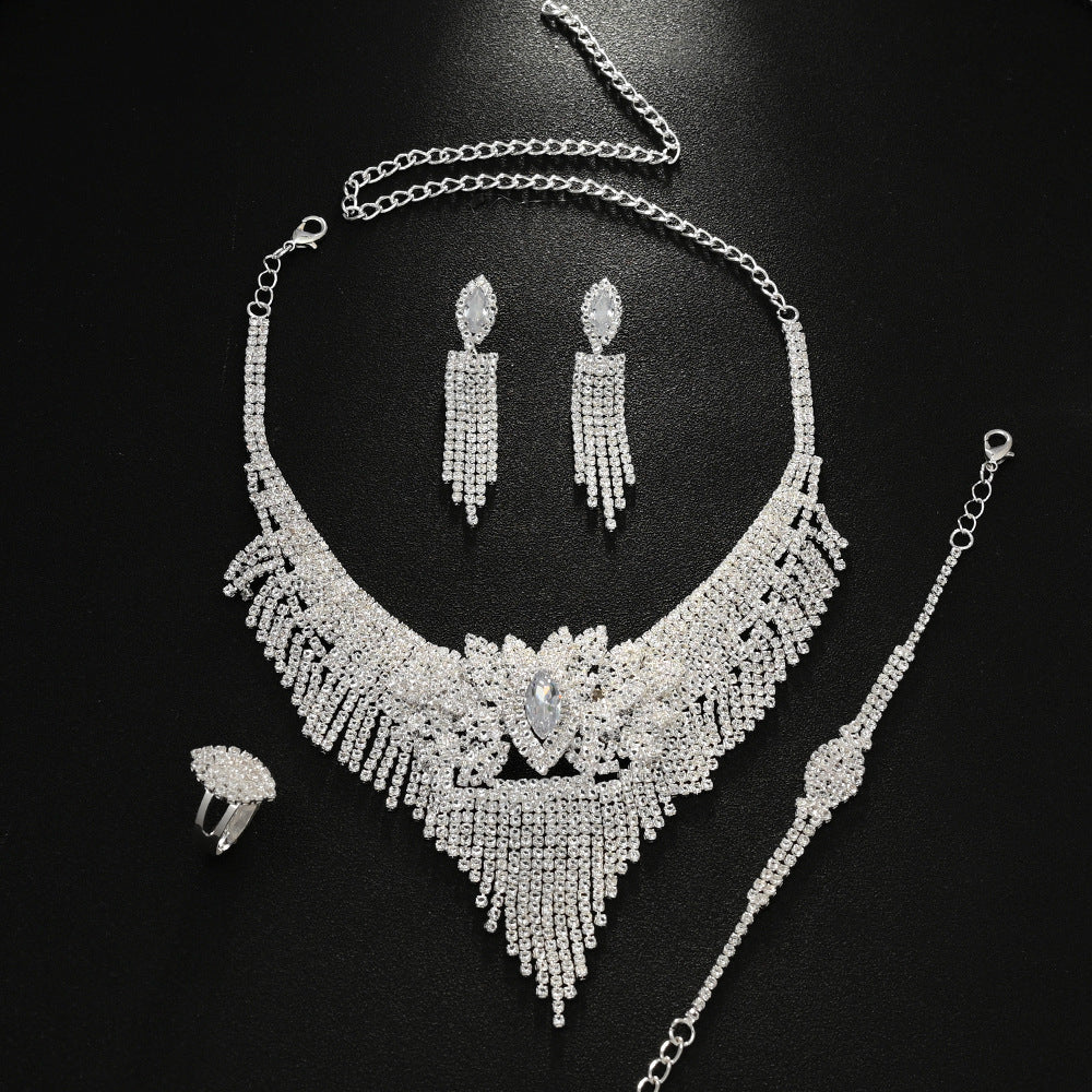 Diamond Cascade Luxurious Jewelry Set